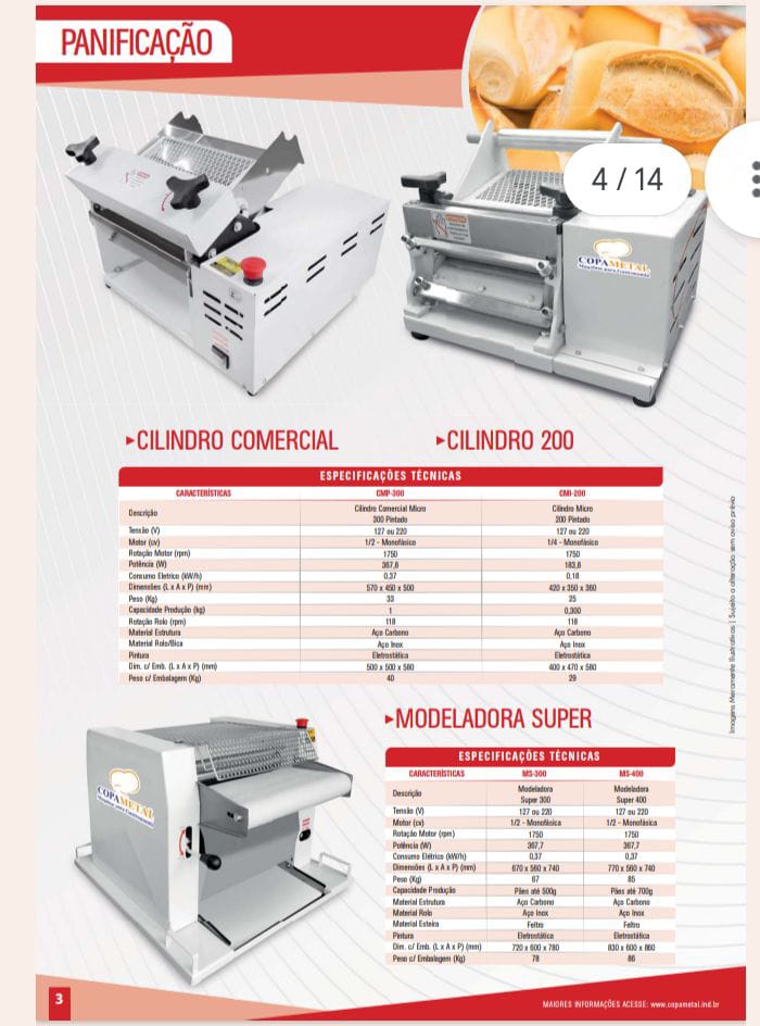 Cilindro Comercial / Modeladora Super